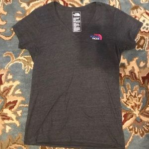 North Face V Neck T Shirt